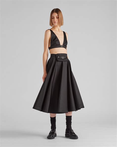 crystal prada skirt|prada nylon skirt.